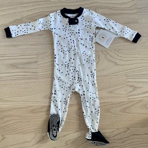 12mo Burt's Bees Baby Sleeper Pajamas, Zip-Front Non-Slip Footie PJs
